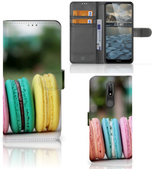 B2Ctelecom GSM Hoesje Nokia 2.4 Flipcover Maken Macarons