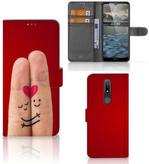 B2Ctelecom GSM Hoesje Nokia 2.4 Wallet Book Case Cadeau voor Vrouw Liefde