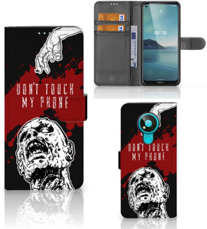 B2Ctelecom GSM Hoesje Nokia 3.4 Book Case met Pasjeshouder Zombie Blood