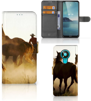 B2Ctelecom GSM Hoesje Nokia 3.4 Bookcase Cowboy