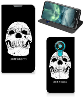 B2Ctelecom GSM Hoesje Nokia 3.4 Bookcase Skull Eyes