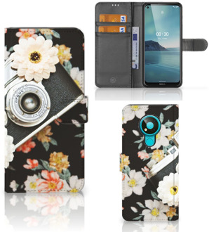 B2Ctelecom GSM Hoesje Nokia 3.4 Bookcover Vintage Camera