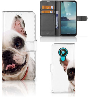 B2Ctelecom GSM Hoesje Nokia 3.4 Bookstyle Case Franse Bulldog