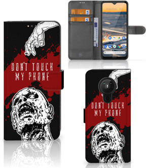 B2Ctelecom GSM Hoesje Nokia 5.3 Book Case met Pasjeshouder Zombie Blood