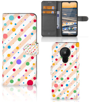 B2Ctelecom GSM Hoesje Nokia 5.3 Leuk Hoesje Dots