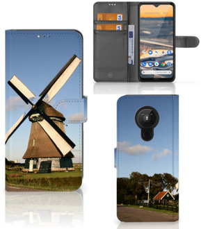 B2Ctelecom GSM Hoesje Nokia 5.3 Mobiel Bookcase Molen