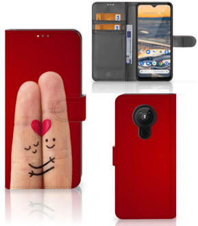 B2Ctelecom GSM Hoesje Nokia 5.3 Wallet Case Cadeau voor Vrouw Liefde