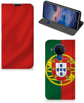 B2Ctelecom GSM Hoesje Nokia 5.4 Bookcase Portugese Vlag