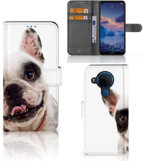 B2Ctelecom GSM Hoesje Nokia 5.4 Bookstyle Case Franse Bulldog