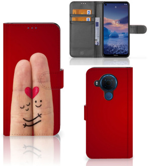 B2Ctelecom GSM Hoesje Nokia 5.4 Wallet Book Case Cadeau voor Vrouw Liefde