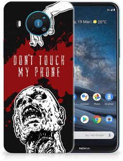 B2Ctelecom GSM Hoesje Nokia 8.3 Back Case TPU Siliconen Hoesje Zombie Blood