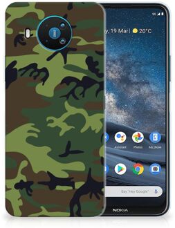 B2Ctelecom GSM Hoesje Nokia 8.3 Smartphonehoesje Camouflage