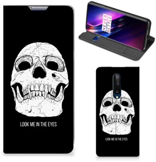 B2Ctelecom GSM Hoesje OnePlus 8 Bookcase Skull Eyes