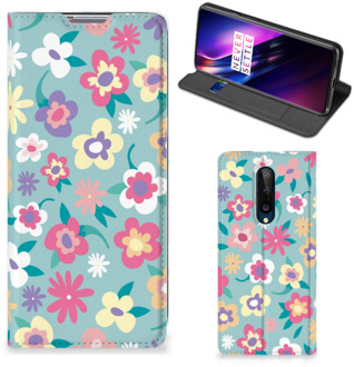 B2Ctelecom GSM Hoesje OnePlus 8 Fotohoesje ontwerpen Flower Power