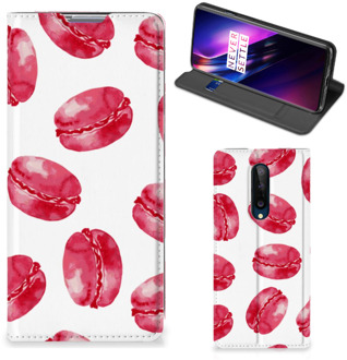 B2Ctelecom GSM Hoesje OnePlus 8 Fotohoesje ontwerpen Pink Macarons