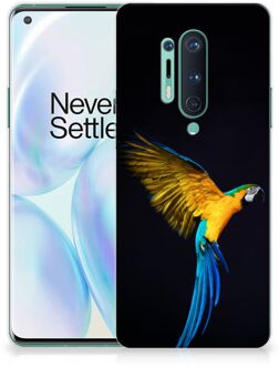 B2Ctelecom GSM Hoesje OnePlus 8 Pro Bumper Hoesje Papegaai