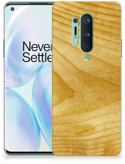 B2Ctelecom GSM Hoesje OnePlus 8 Pro Cover Case Licht Hout