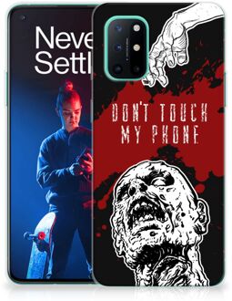 B2Ctelecom GSM Hoesje OnePlus 8T Back Case TPU Siliconen Hoesje Zombie Blood