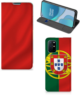 B2Ctelecom GSM Hoesje OnePlus 8T Bookcase Portugese Vlag