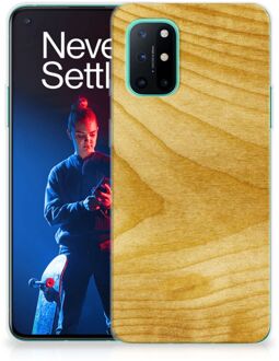 B2Ctelecom GSM Hoesje OnePlus 8T Cover Case Licht Hout