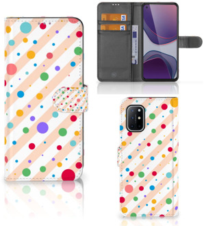 B2Ctelecom GSM Hoesje OnePlus 8T Flip Cover Dots