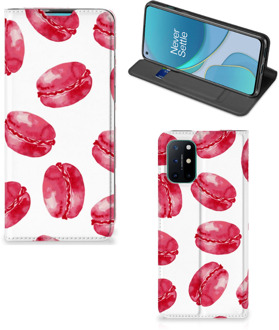 B2Ctelecom GSM Hoesje OnePlus 8T Fotohoesje ontwerpen Pink Macarons