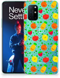 B2Ctelecom GSM Hoesje OnePlus 8T TPU Bumper Doorzichtig Fruits