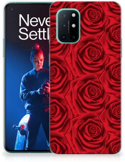 B2Ctelecom GSM Hoesje OnePlus 8T TPU Bumper Red Roses