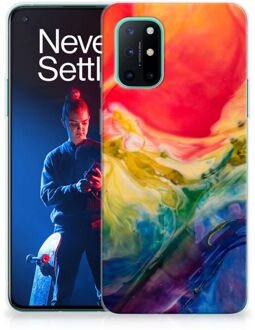 B2Ctelecom GSM Hoesje OnePlus 8T TPU Bumper Watercolor Dark