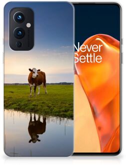 B2Ctelecom GSM Hoesje OnePlus 9 Backcase TPU Siliconen Hoesje Koe