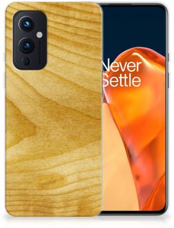 B2Ctelecom GSM Hoesje OnePlus 9 Cover Case Licht Hout