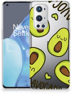 B2Ctelecom GSM Hoesje OnePlus 9 Pro Backcase TPU Siliconen Hoesje Transparant Avocado Singing