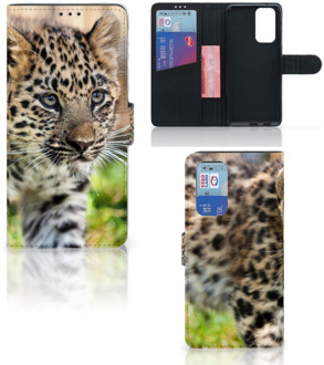 B2Ctelecom GSM Hoesje OnePlus 9 Pro Beschermhoesje met foto Baby Luipaard