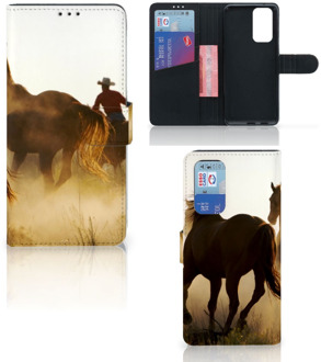 B2Ctelecom GSM Hoesje OnePlus 9 Pro Bookcase Cowboy