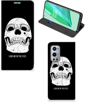 B2Ctelecom GSM Hoesje OnePlus 9 Pro Bookcase Skull Eyes