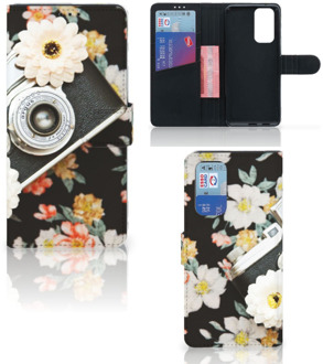 B2Ctelecom GSM Hoesje OnePlus 9 Pro Bookcover Vintage Camera