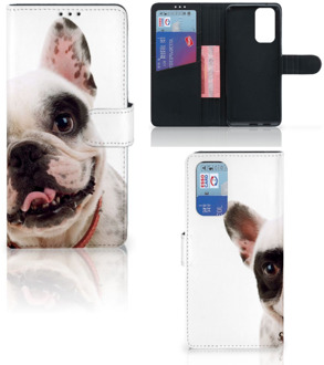 B2Ctelecom GSM Hoesje OnePlus 9 Pro Bookstyle Case Franse Bulldog