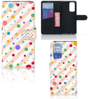 B2Ctelecom GSM Hoesje OnePlus 9 Pro Flip Cover Dots