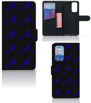 B2Ctelecom GSM Hoesje OnePlus 9 Pro Flipcase Vlinder Patroon