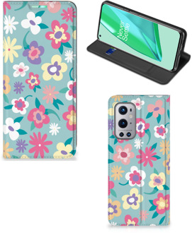 B2Ctelecom GSM Hoesje OnePlus 9 Pro Fotohoesje ontwerpen Flower Power