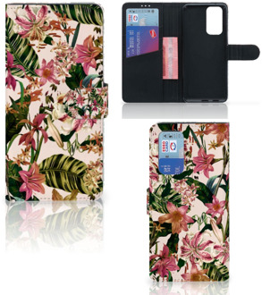 B2Ctelecom GSM Hoesje OnePlus 9 Pro Fotohoesje ontwerpen Flowers