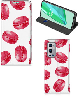 B2Ctelecom GSM Hoesje OnePlus 9 Pro Fotohoesje ontwerpen Pink Macarons