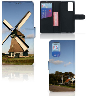 B2Ctelecom GSM Hoesje OnePlus 9 Pro Mobiel Bookcase Molen