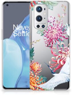 B2Ctelecom GSM Hoesje OnePlus 9 Pro Smartphonehoesje Customize Bird Flowers