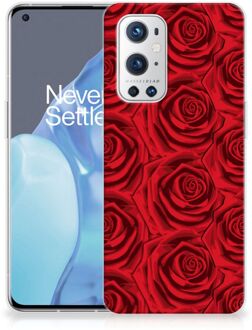 B2Ctelecom GSM Hoesje OnePlus 9 Pro TPU Bumper Red Roses