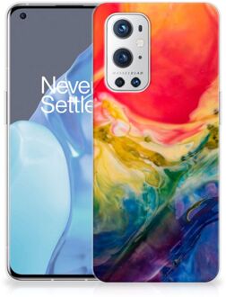 B2Ctelecom GSM Hoesje OnePlus 9 Pro TPU Bumper Watercolor Dark