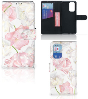 B2Ctelecom GSM Hoesje OnePlus 9 Pro Wallet Book Case Cadeau voor Mama Lovely Flowers