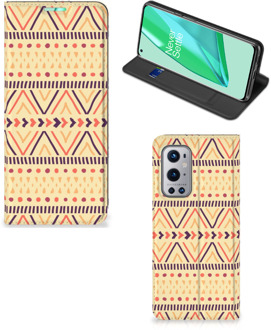 B2Ctelecom GSM Hoesje OnePlus 9 Pro Wallet Bookcase Aztec Yellow