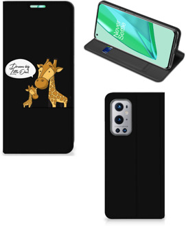 B2Ctelecom GSM Hoesje OnePlus 9 Pro Wallet Case Giraffe