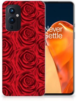 B2Ctelecom GSM Hoesje OnePlus 9 TPU Bumper Red Roses